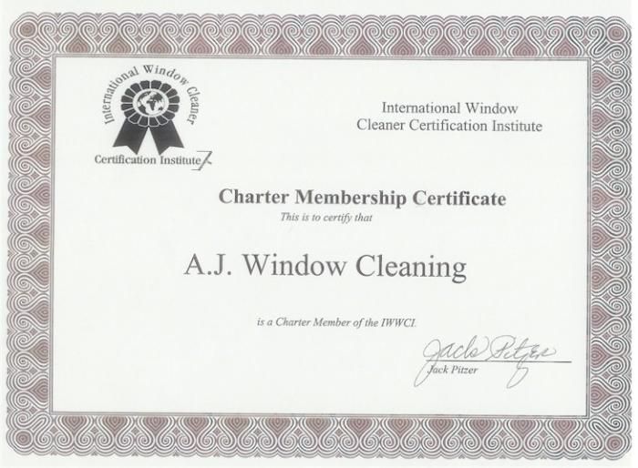certif IWCA charter member